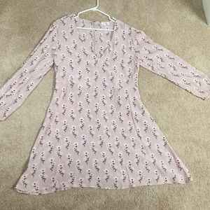 Gap crepe dress in lilac size 14
